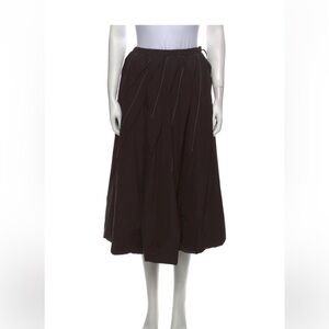 Marni Elegant Brown-Black Full Skirt